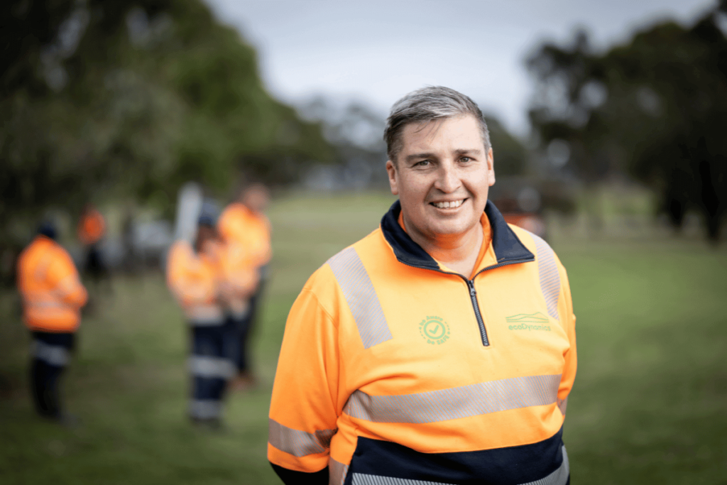 Contact a smiling ecoDynamics employee about hydroseeding today