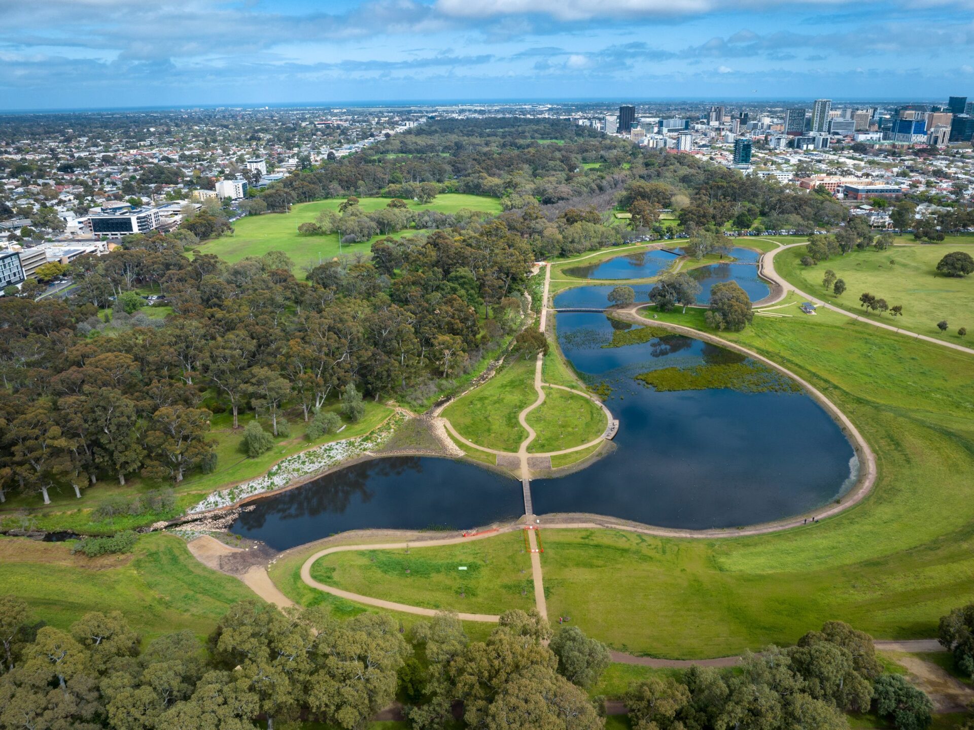 South Parklands landscaping birds eye view