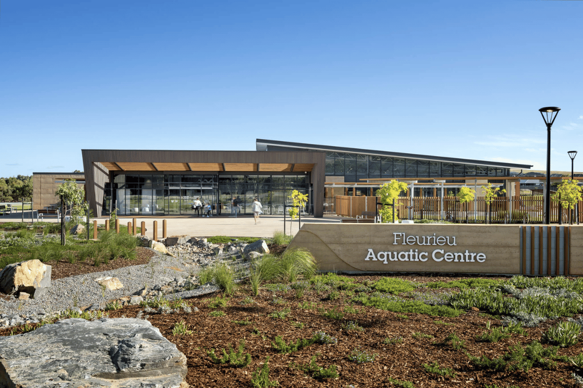 Fleurieu aquatic centre landscaping by ecoDynamics