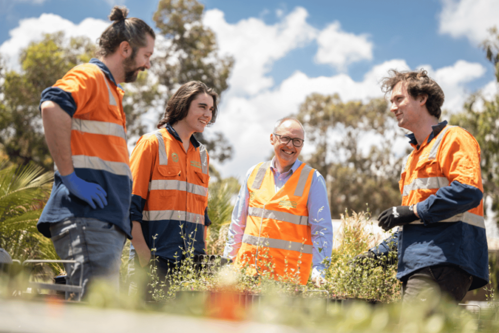 We impact the environment positively , and we're proud of the work we do planting trees and creating greener futures