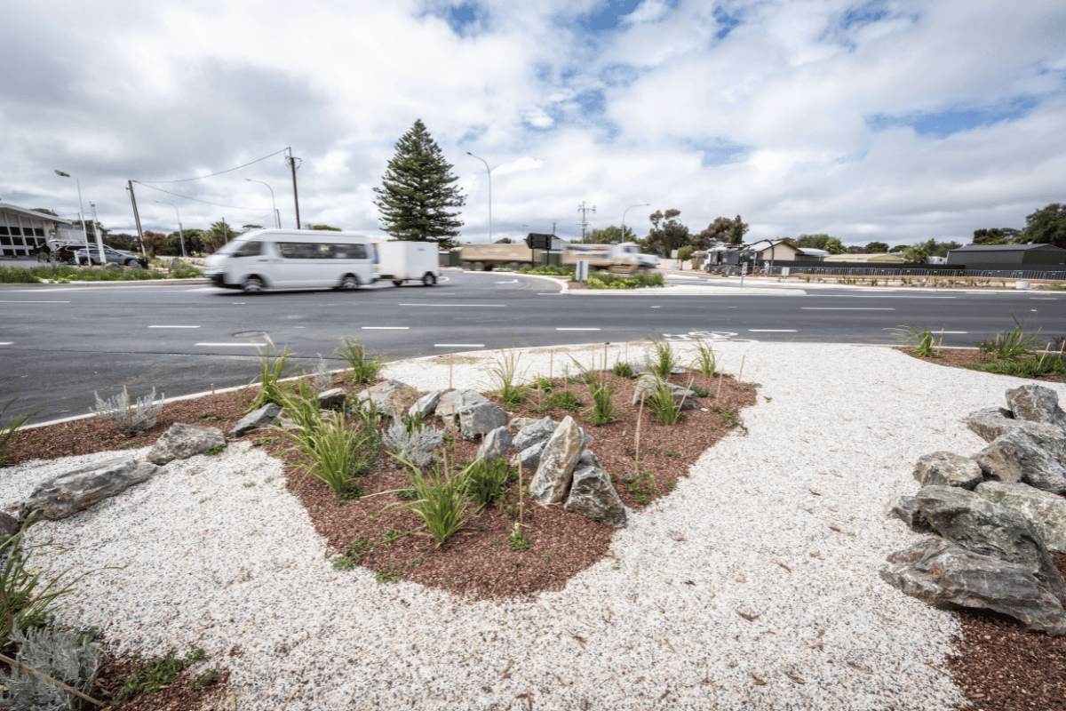 port wakefield ecoDynamics landscaping project after completion