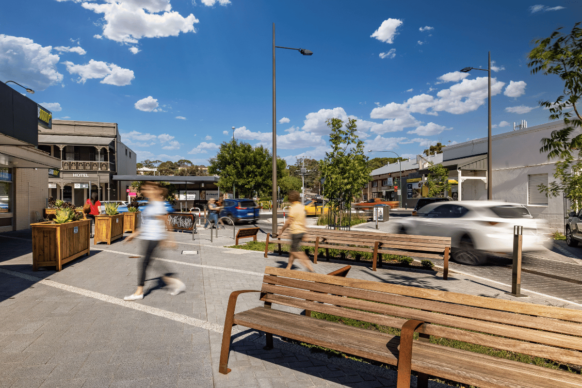 the completed Walker Place Redevelopment